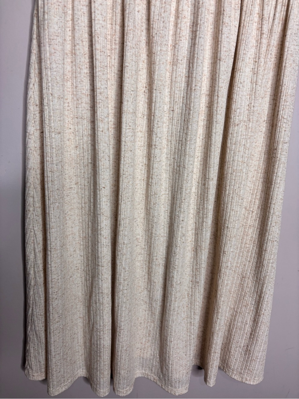 Halara Ribbed Knit Round Neck Sleeveless Flowy Midi Casual Linen-Blend Dress, M - Picture 7 of 13